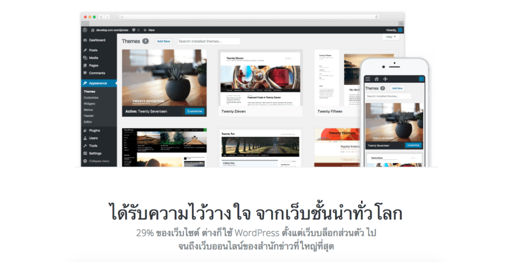 สอนทำเว็บ WordPress