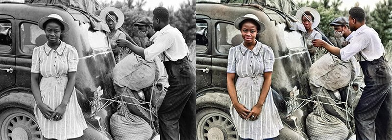 เปลี่ยนรูปขาวดำให้เป็นรูปสี