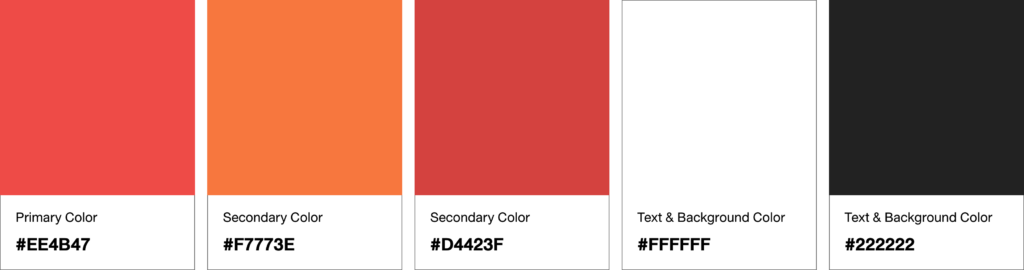 ชุดสี Color Palette ที่เสร็จสมบูรณ์