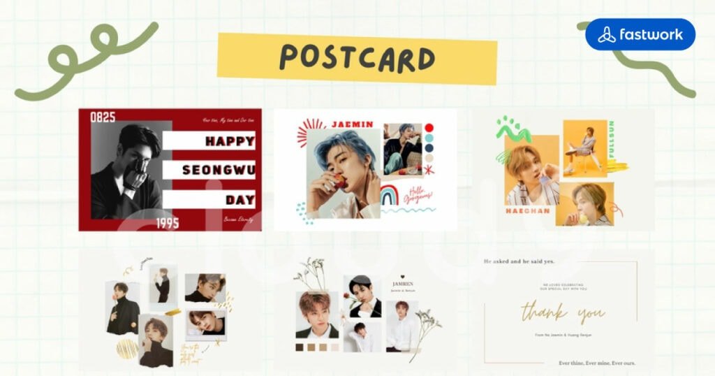 ออกแบบโปสการ์ด ผสมกับภาพถ่าย